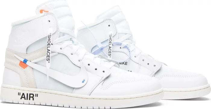 Off - White x air Jordan 1 Retro High 'Blanca/White'