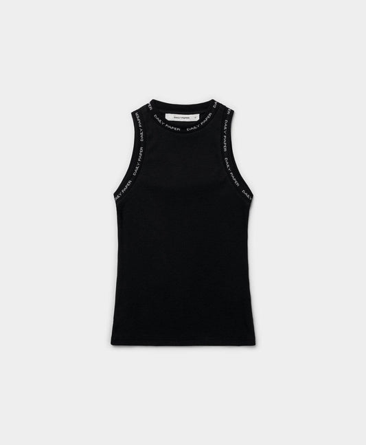 Daily Paper Black Erib Tank Top