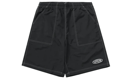 Supreme Nylon Painter Shorts - Black