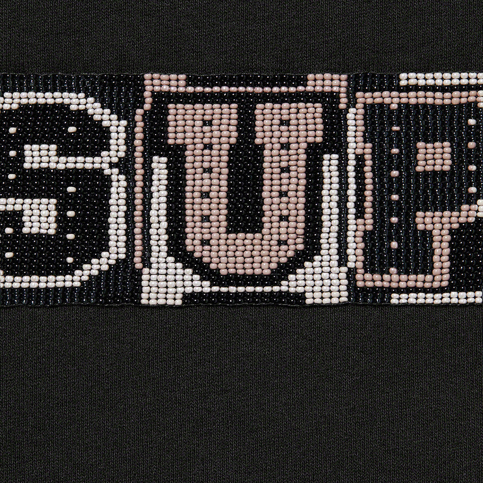 Supreme FW23 Beaded Harvard Hooded Sweatshirt - Black