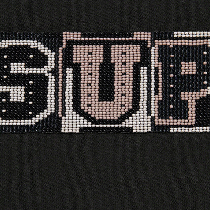 Supreme FW23 Beaded Harvard Hooded Sweatshirt - Black