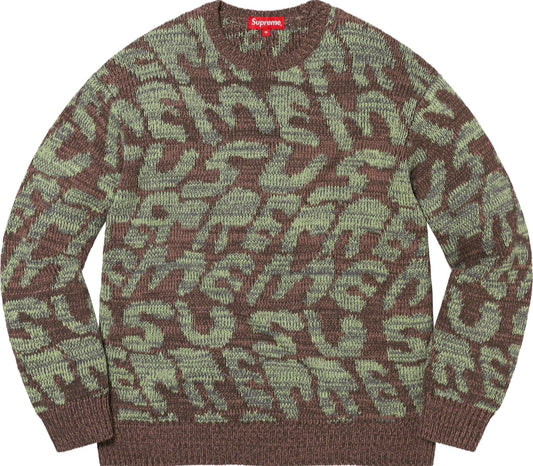 Supreme Stacked Sweater - Brown