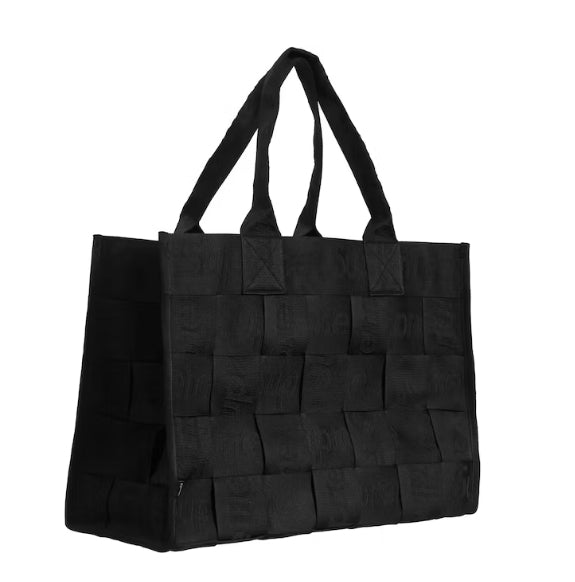 Supreme Woven Large Tote Bag - Black