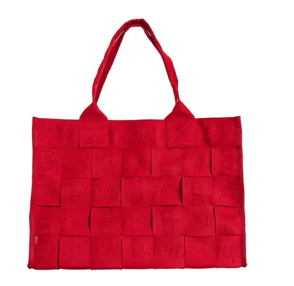 Supreme Woven Large Tote Bag - Red