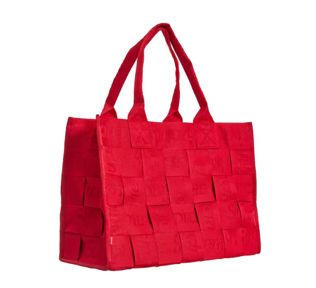 Supreme Woven Large Tote Bag - Red