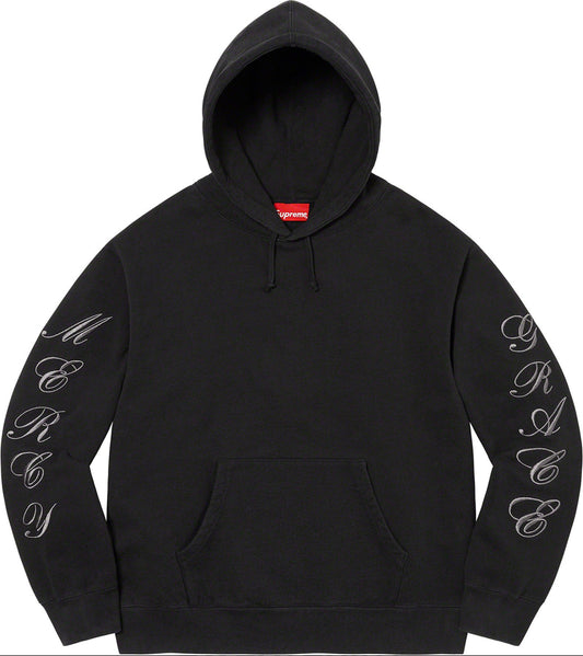 Supreme SS23 Spiral Hooded Sweatshirt - Black