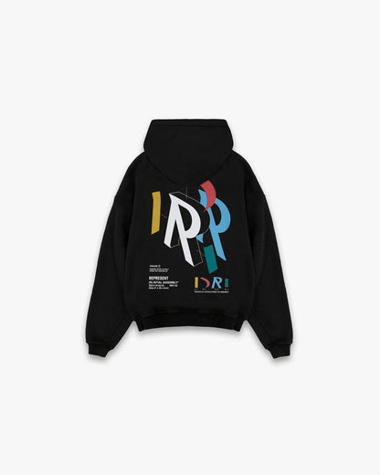 Represent Initial Assembly Hoodie - Jet Black