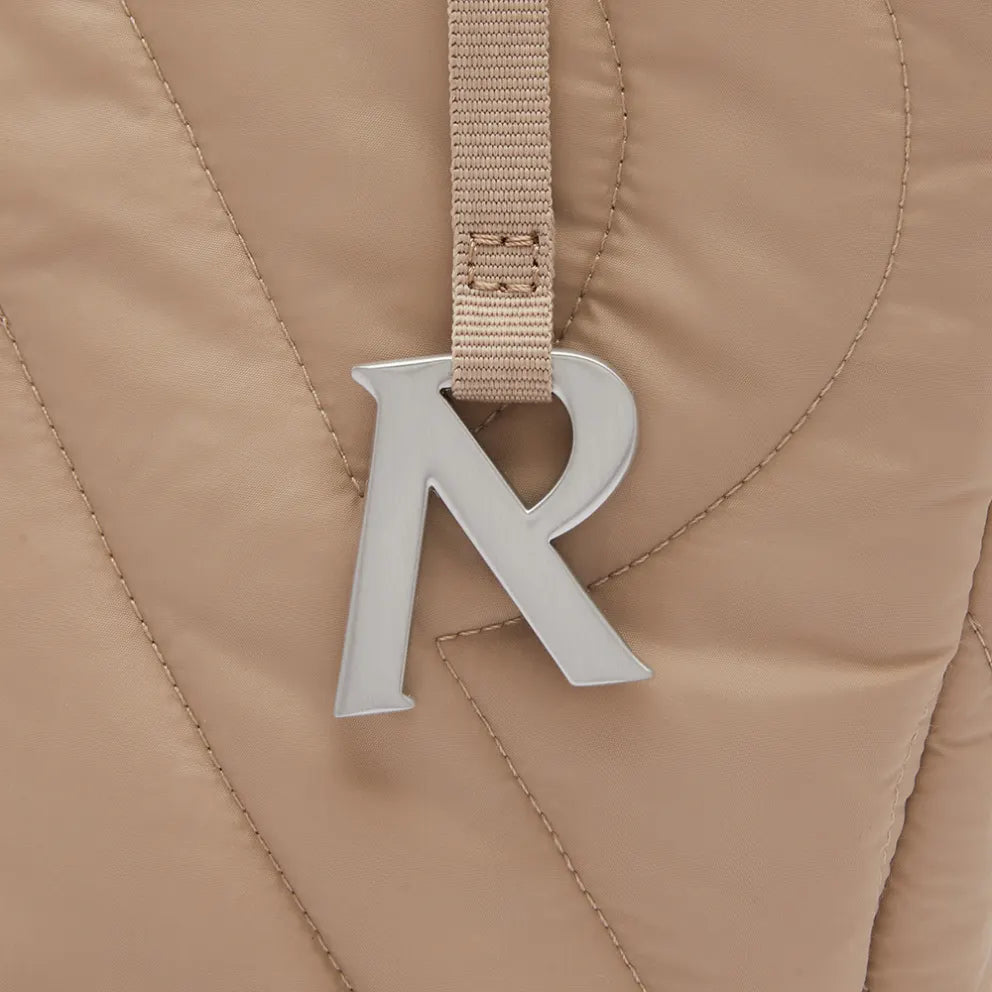 Represent Initial Quilted Tote Bag - Mushroom