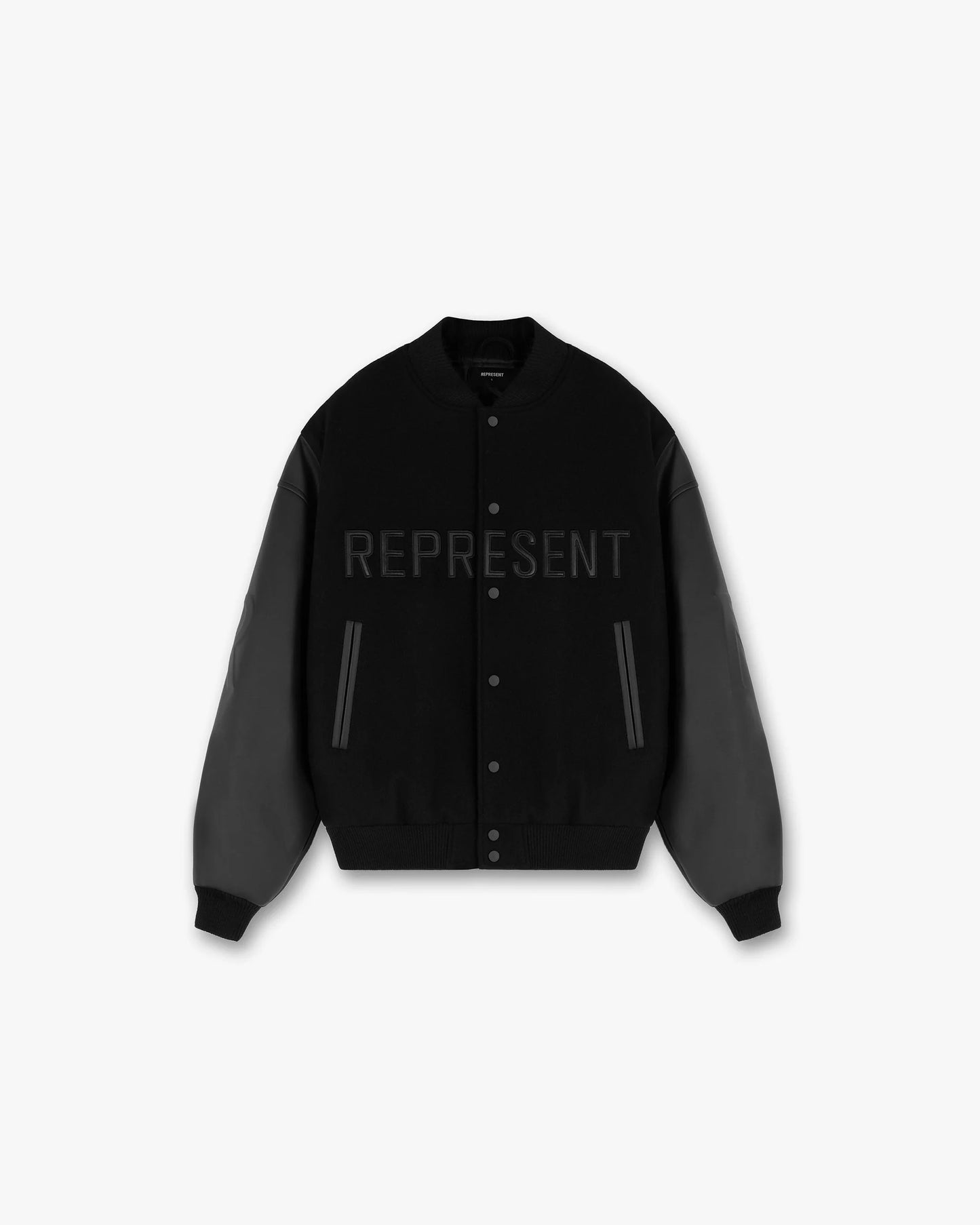 Represent Logo Appliqué Bomber Jacket