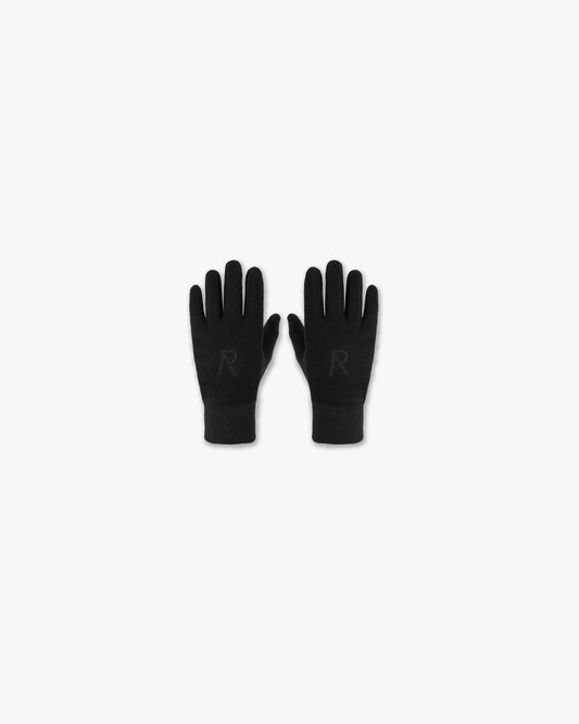 Represent Initial Fleece Gloves - Black