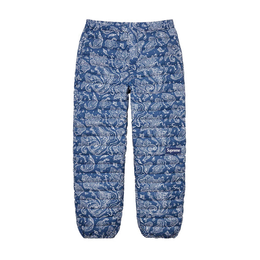 Supreme Micro Down Pants - Paisley Blue