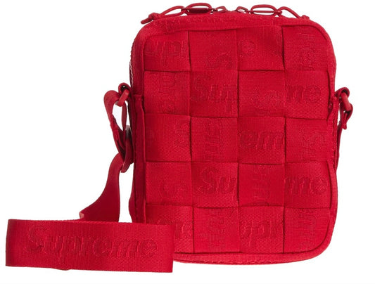 Supreme Woven Shoulder Bag - Red