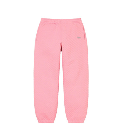 Supreme Micro Quilted Sweatpants - Pink