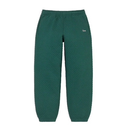 Supreme Micro Quilted Sweatpants - Green