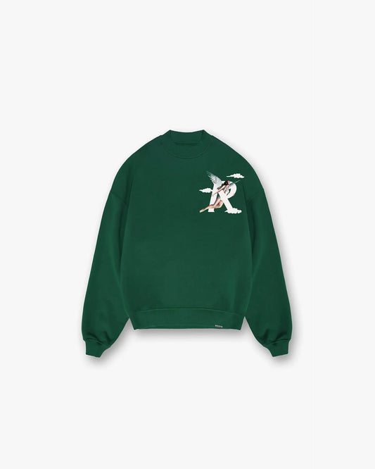 Represent Storms In Heaven Sweater - Racing Green