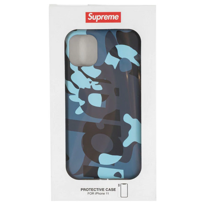 Supreme Camo iPhone 11 Case Blue Camo