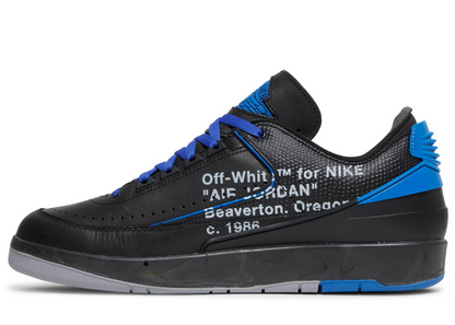 Off-White x Jordan 2 Retro Low SP Black Varsity Royal