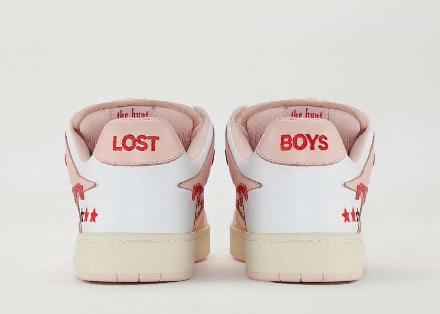 Lost Boys Peach Low Top Sneakers