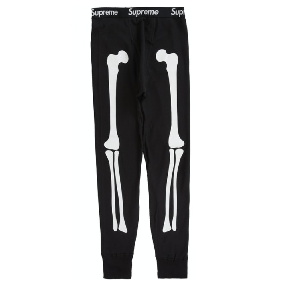 Supreme Hanes Bones Thermal Pant Black