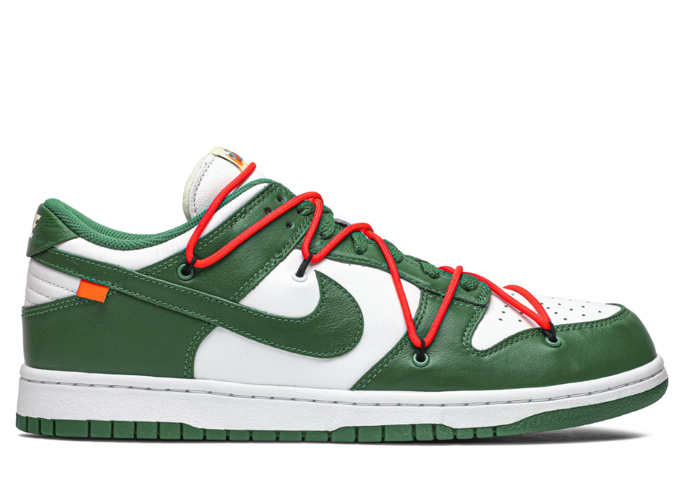 Off-White x Nike Dunk Low Pine Green