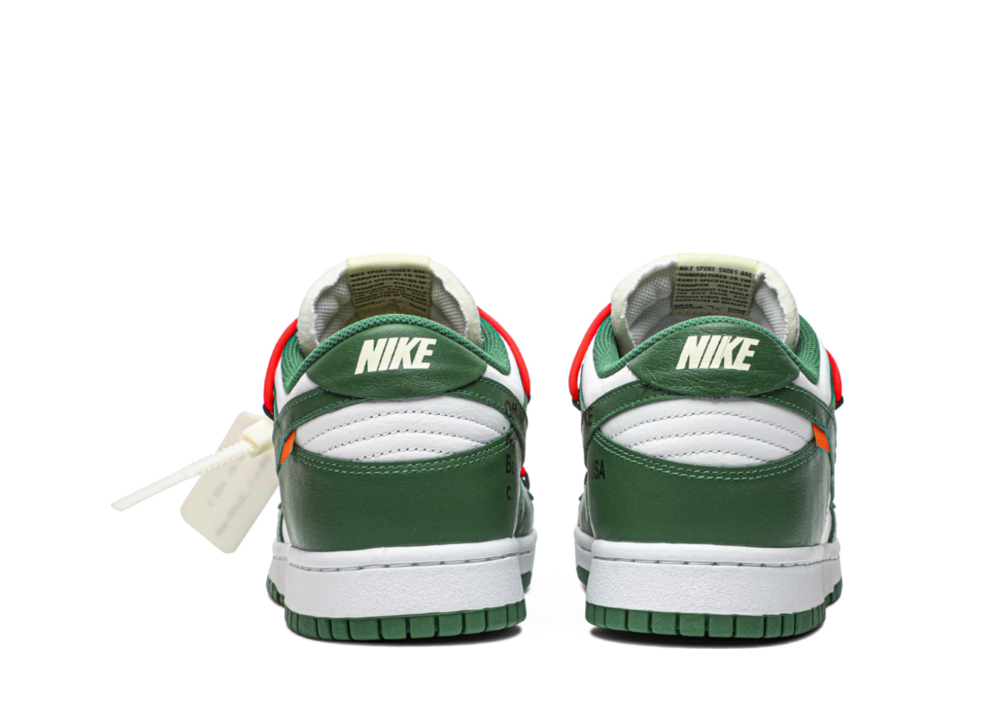 Off-White x Nike Dunk Low Pine Green