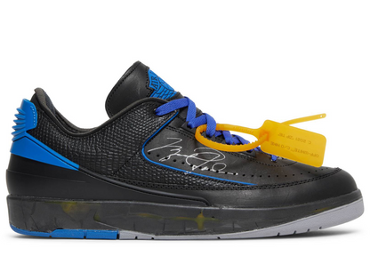 Off-White x Jordan 2 Retro Low SP Black Varsity Royal