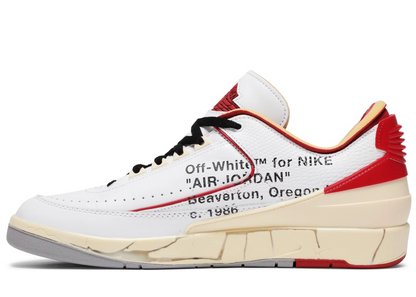 Off-White x Nike Air Jordan 2 Retro Low SP White Varsity Red