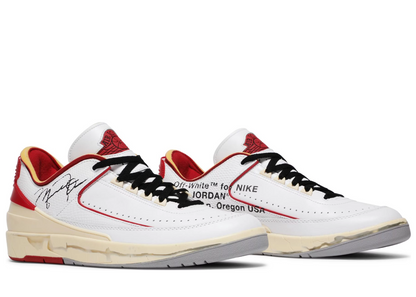 Off-White x Nike Air Jordan 2 Retro Low SP White Varsity Red