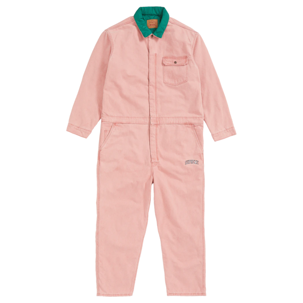 Supreme Levi's Denim Coveralls Pink