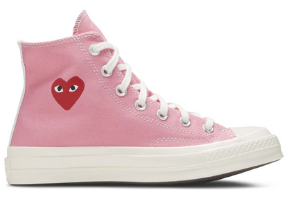 Comme des Garçons PLAY x Converse Chuck 70 High Bright Pink